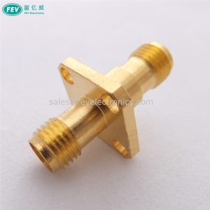 SMA Female to SMA Female adapter With flange plate 